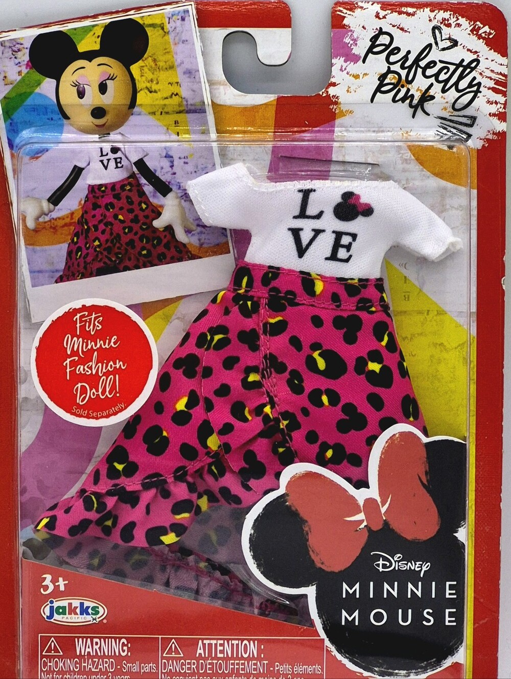 ✨ Disney Minnie Mouse Perfectly Pink Fashion Outfit NIP 6" Doll Jakks
